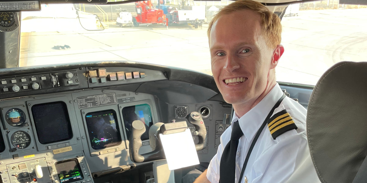 Dallan in cockpit alone 