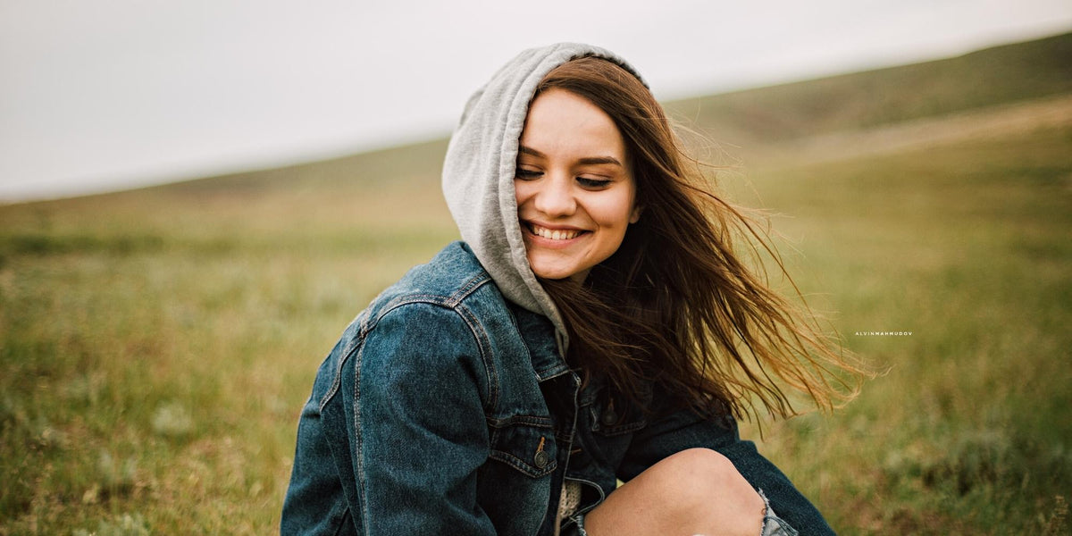 Woman smiling
